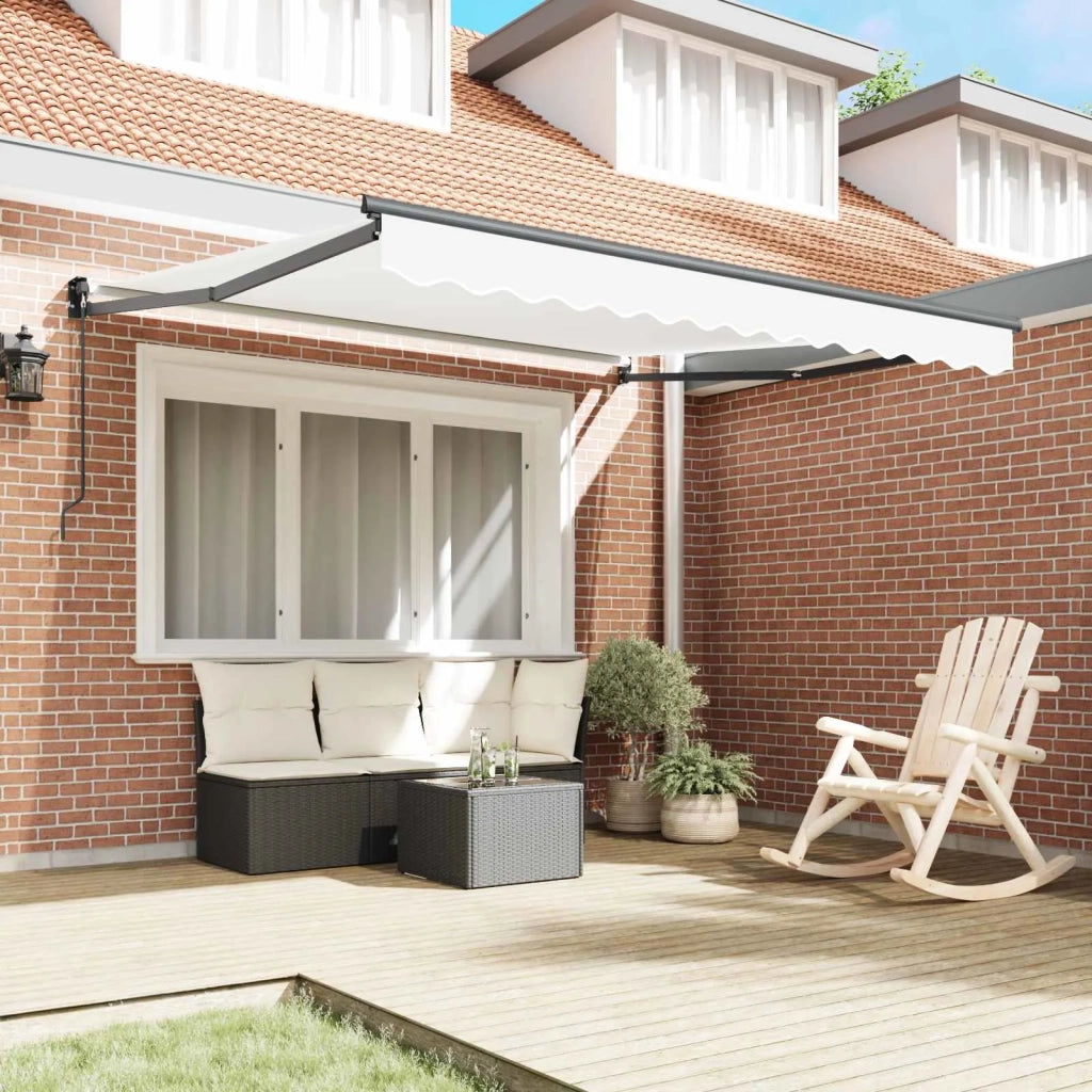 Tenda da Sole | Tenda retrattile Bianco 350 x 250 cm