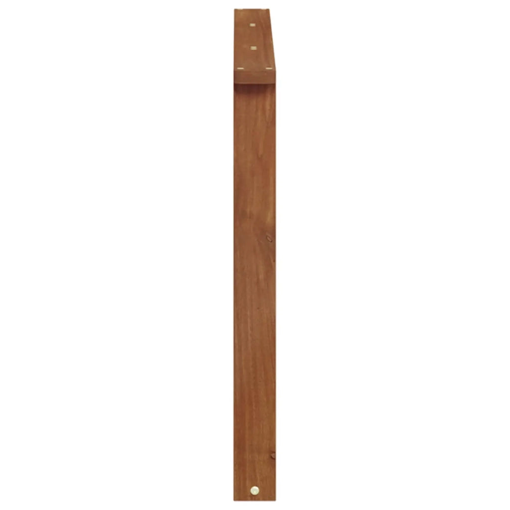 Bracciolo 2 pz Naturale 80 x 6 x 61 cm Legno di Acacia Massello 900588