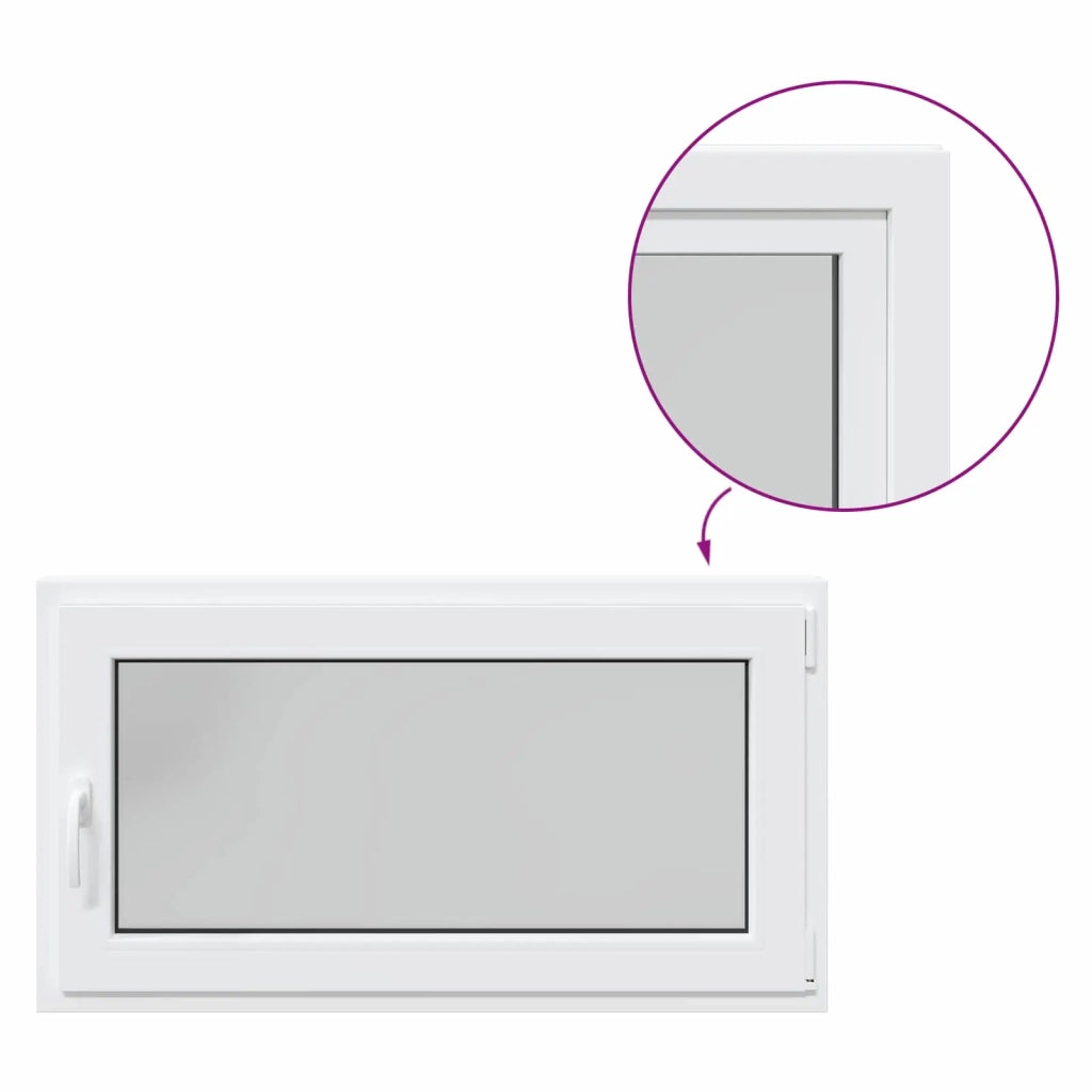 Finestra per Soffitta RISOR 110 x 60 cm PVC e Vetro Bianco
