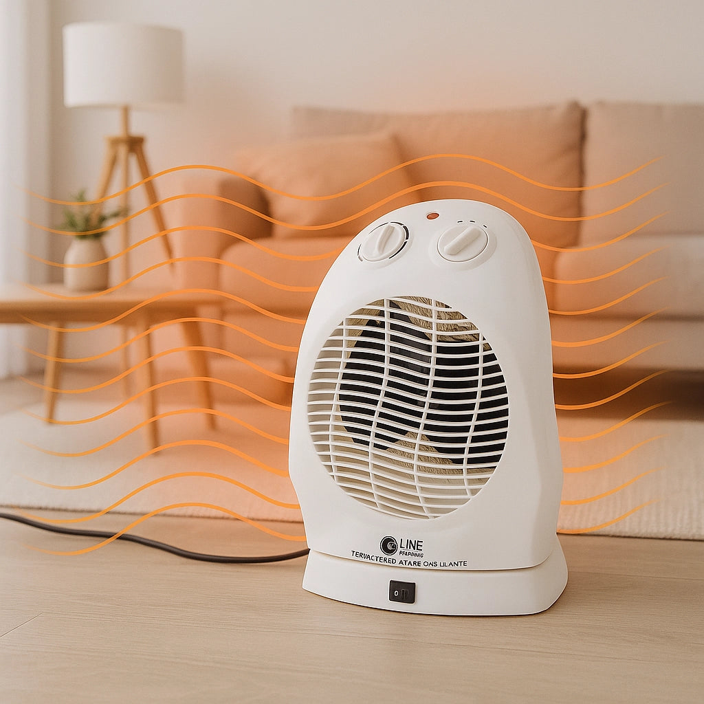 Termoventilatore Stufa elettrica Scaldabagno Oscillante 1000/2000W