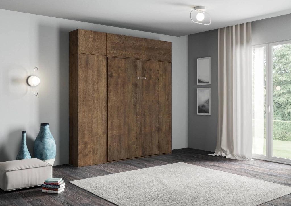 Letto Matrimoniale a Scomparsa Salvaspazio Kentaro H250 cm Marrone