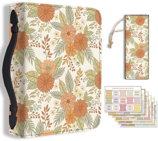 Borsa per libri con cerniera e maniglia - Tasca in PU pelle - Borsa per libri con cerniera e maniglia - Dimensioni 28,5x20,5x5,9 cm