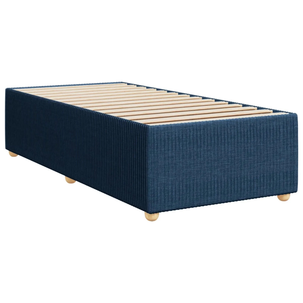 Letto box spring con materasso Blu 100 x 200 cm Tessuto 3452861