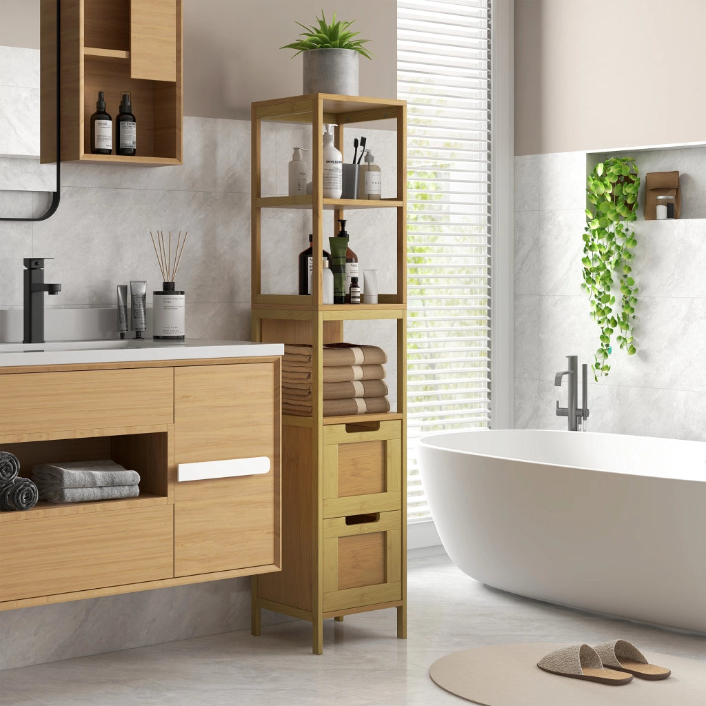 Mobiletto Bagno Colonna ¨C Minimal ¨C Bamb¨´ 30x30x144