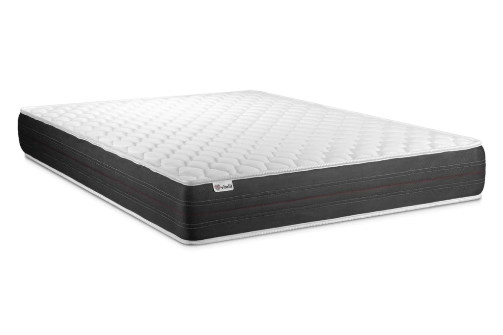 Letto con materasso VITAL SPRING 135 x 200 cm Rete kit Bianco
