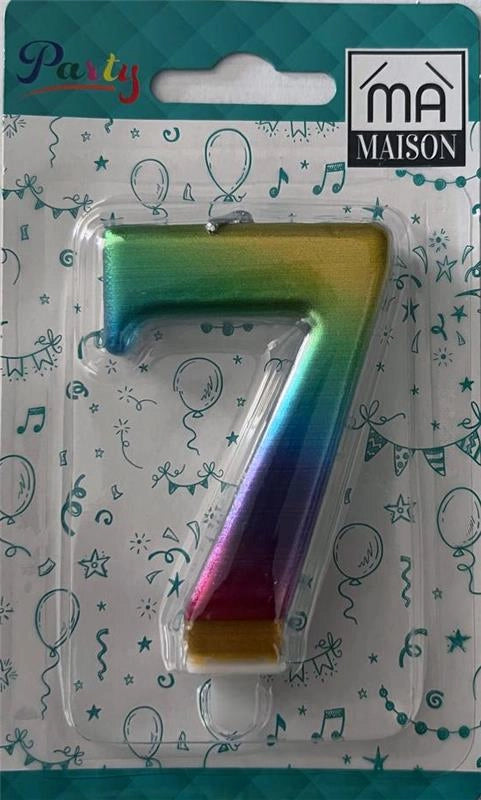 MA MAISON CANDELA "7" ARCOBALENO METALLIZZATO