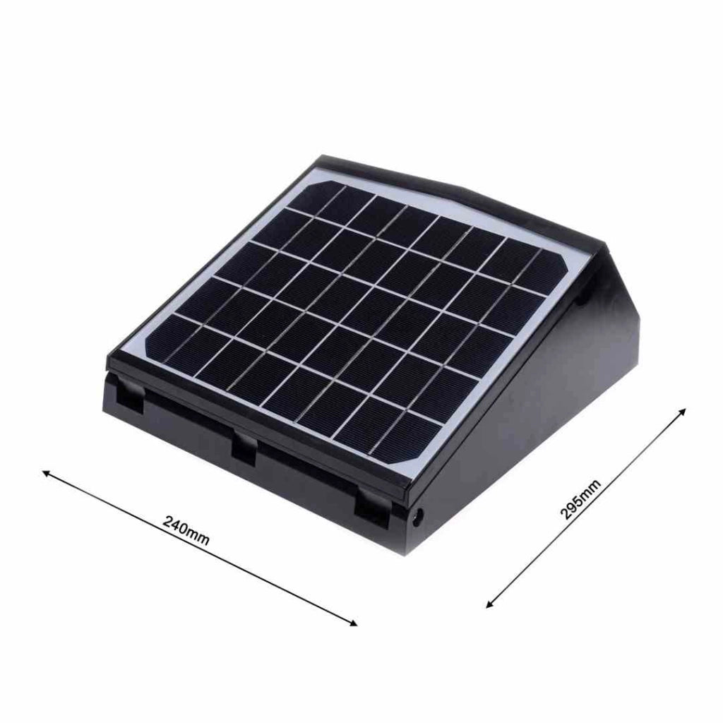 Applique esterna solare LED 15W IP65 nera Eko-Light EKO2004