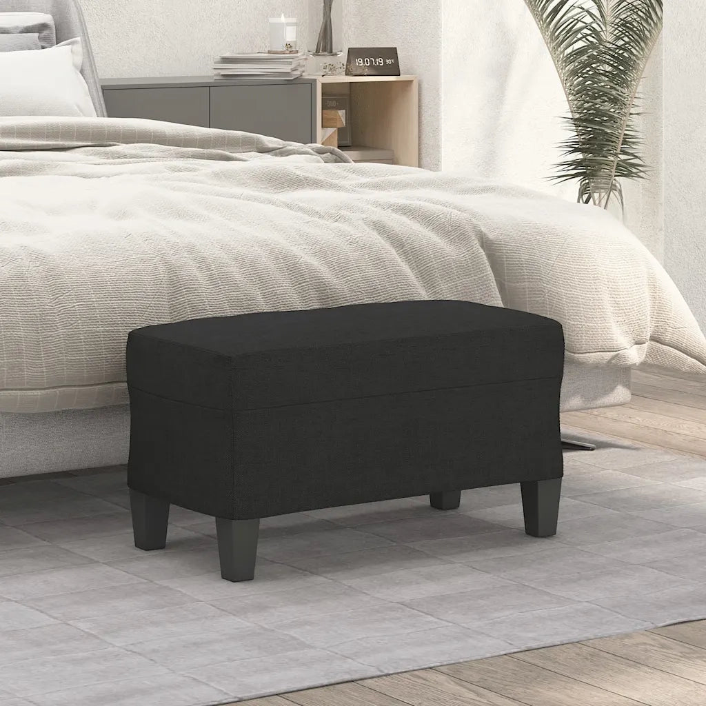 Panca Nero 70x35x41 cm in Tessuto 349435