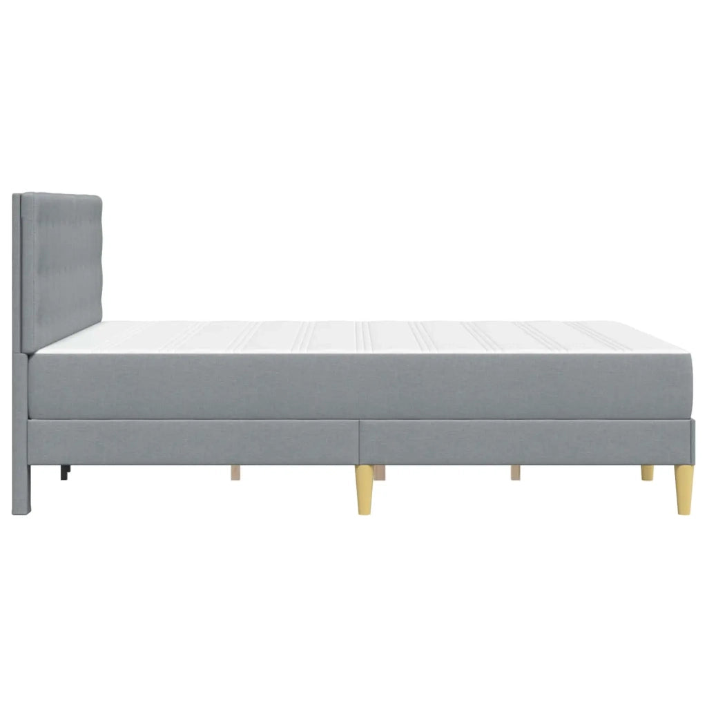 Struttura letto con materasso Grigio chiaro 120 x 190 cm 3415098