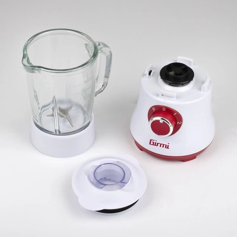 Girmi FR23 Frullatore da Tavolo 600 ml 300 W 4 Lame Acciaio Inox 2 Velocita' Funzione Pulse colore Bianco