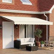 Tettuccio Elettrico Retrattile Crema e Bianco 4 × 3 m 3421808