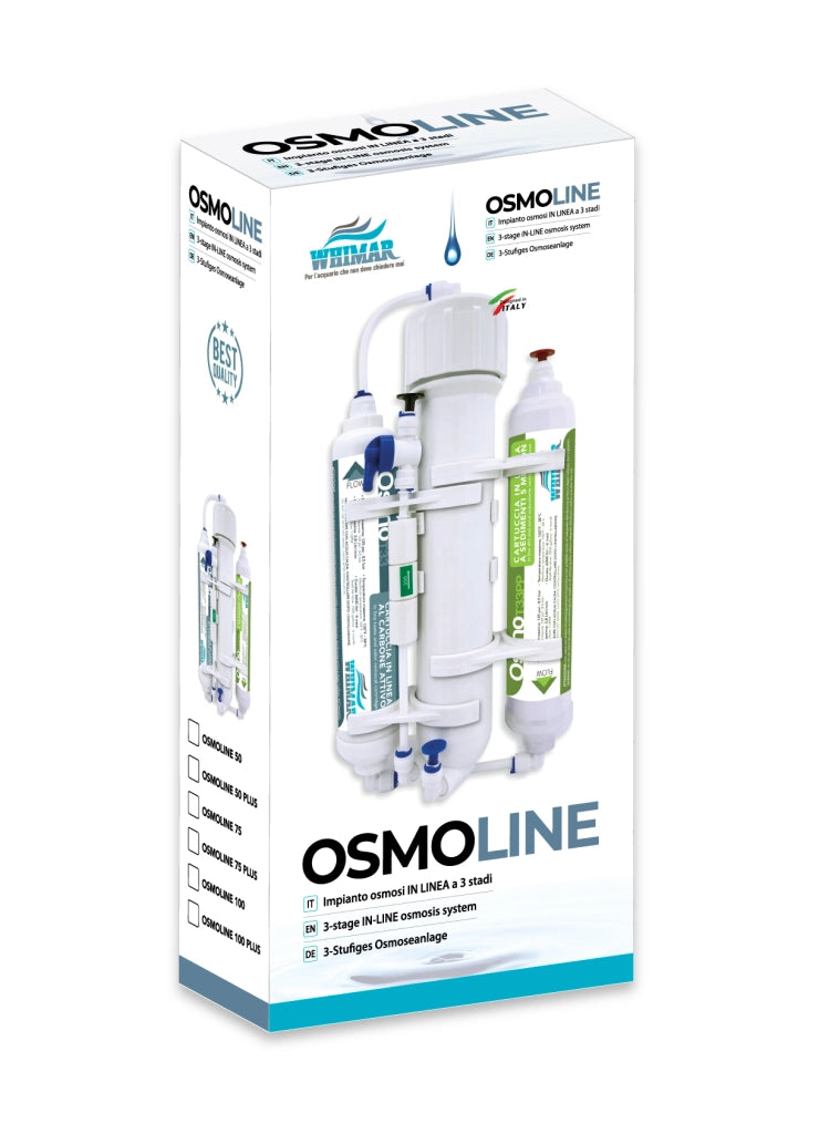 Whimar OsmoLine Plus 50GPD 190 L/g - Impianto osmosi in linea con membrana Pentair e lavaggio membrana