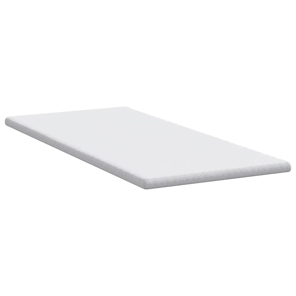 Topper per materasso Bianco 100 x 200 cm Tessuto Jacquard 4106202