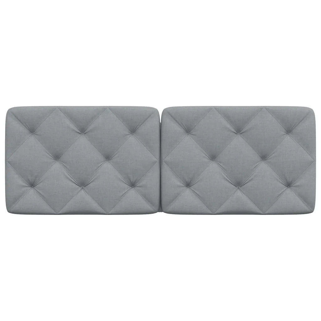 Cuscino Testiera Grigio Chiaro 120 cm in Tessuto 4019212