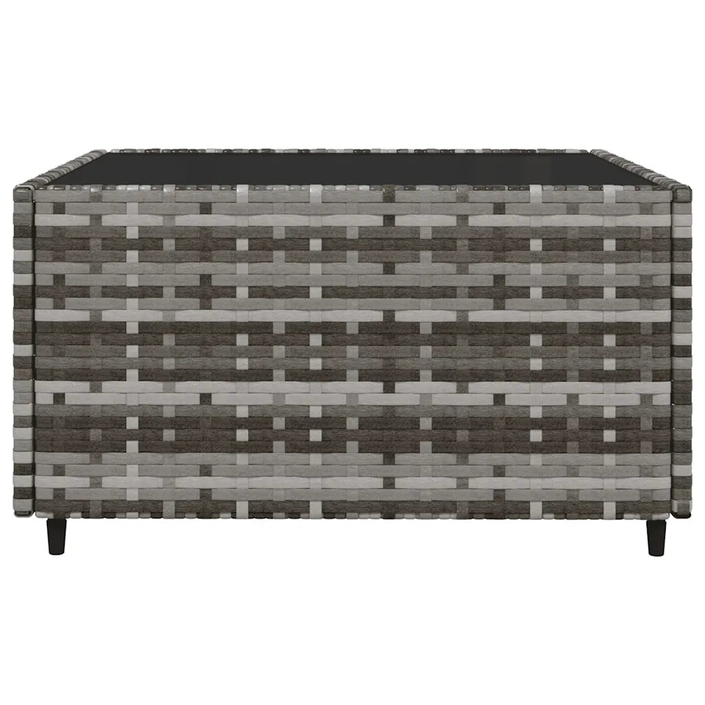 Set Divani da Giardino 3 pz con Cuscini in Polyrattan Grigio 319763