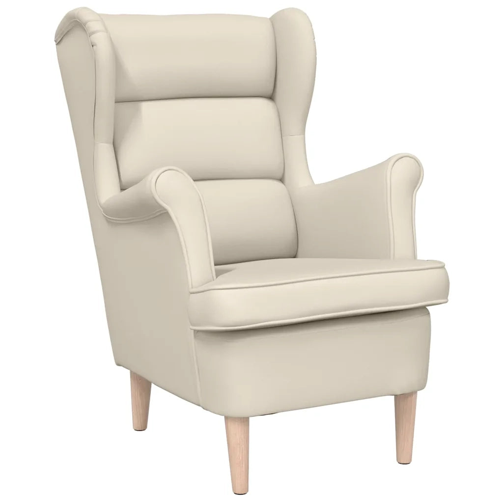 Poltrona | Sedia Relax Bianca 74x84x100 cm Lino