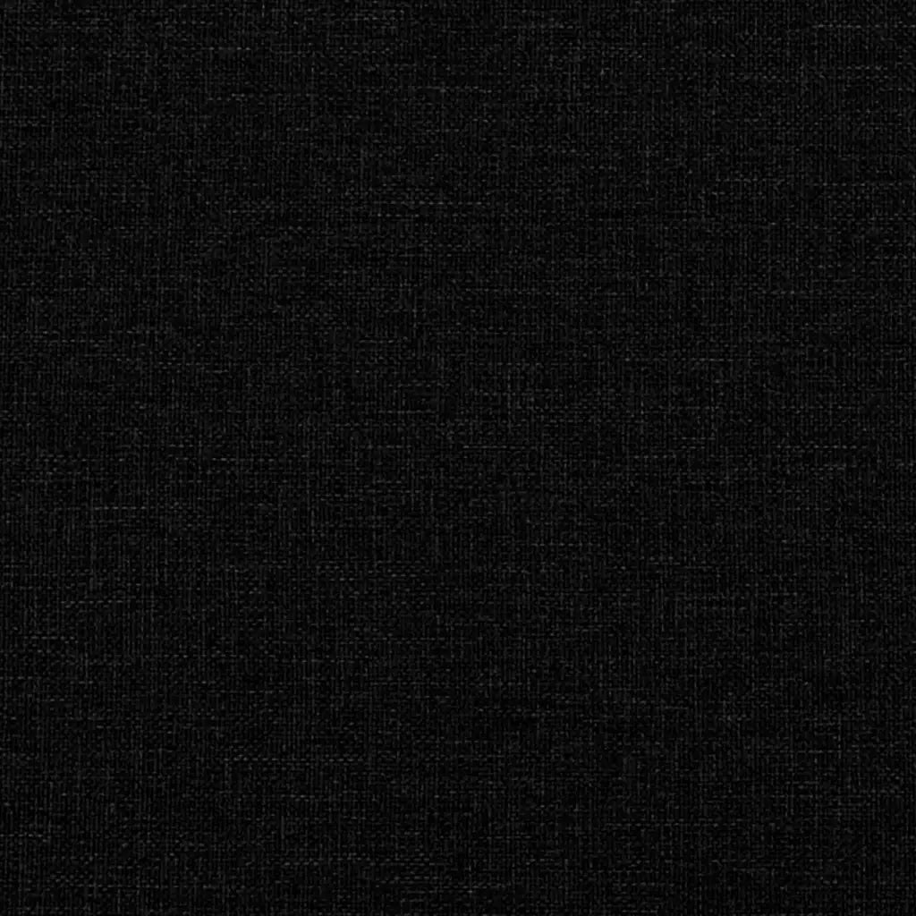 Divano Letto con Letto Estraibile Nero 80x200 Tessuto 3197423