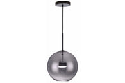Sospensione Reality Multiverse sfera vetro nero LED 10W