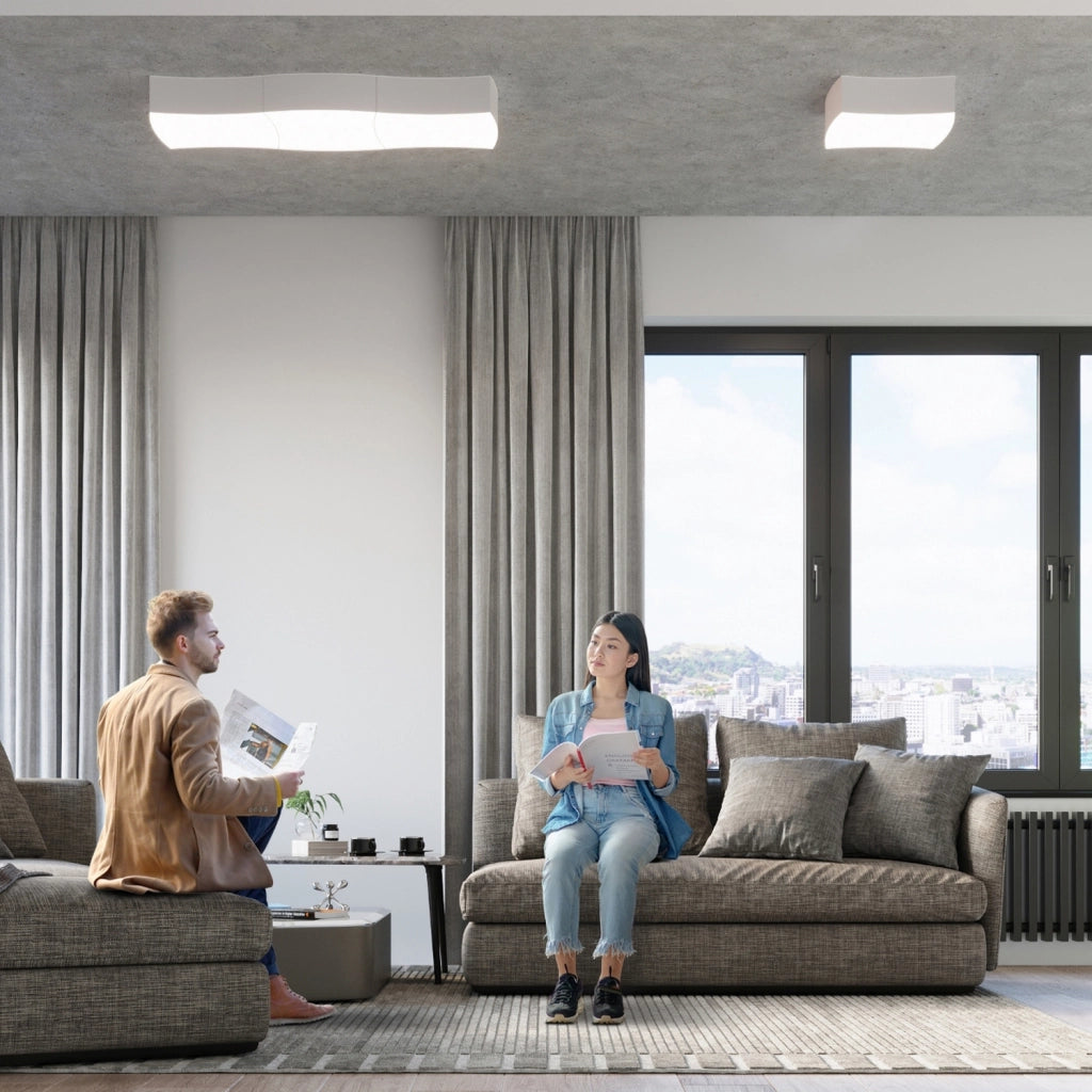 Lampada da soffitto SQUARE 1 bianco