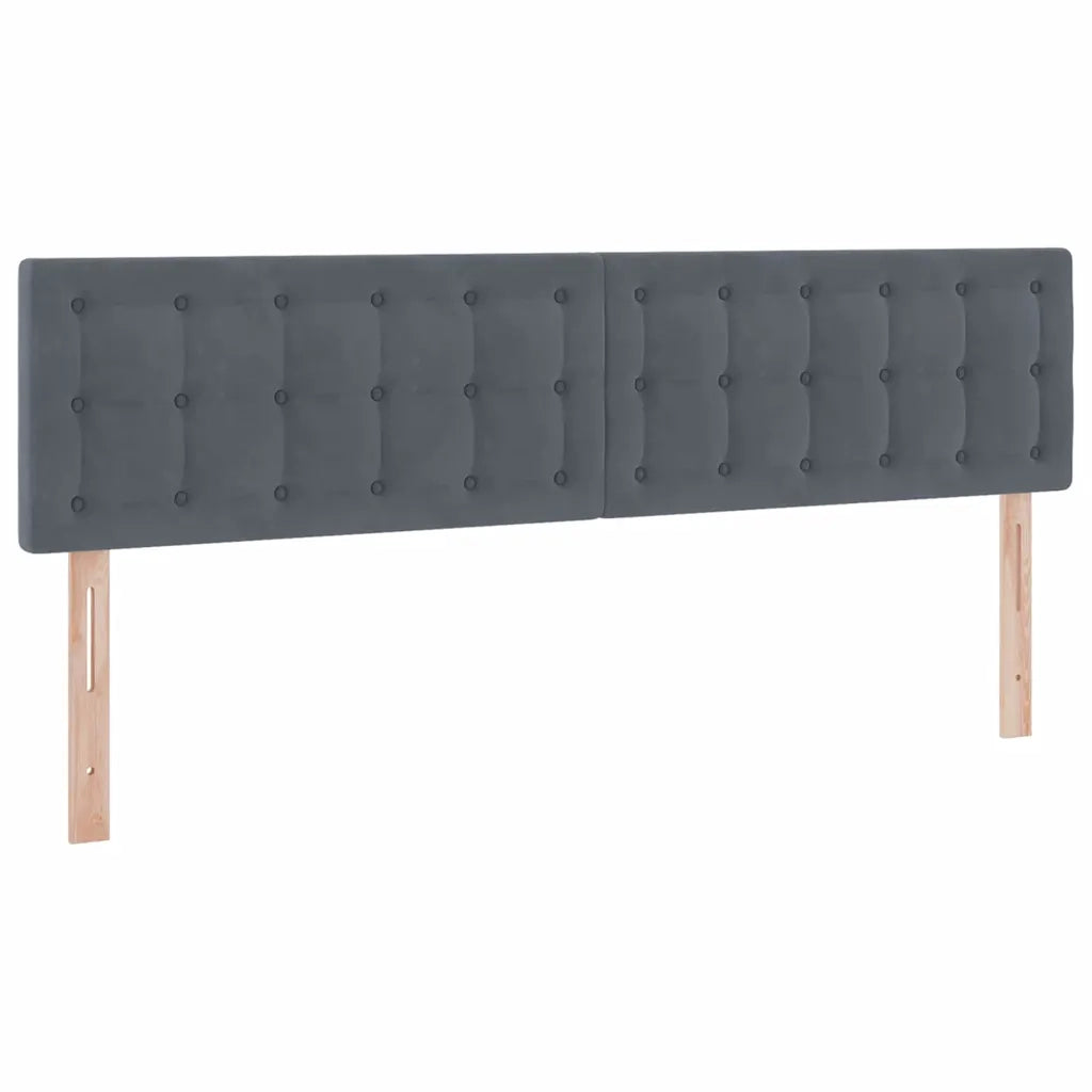 Letto con Contenitore Grigio scuro 180 x 200 cm Velluto 3370894