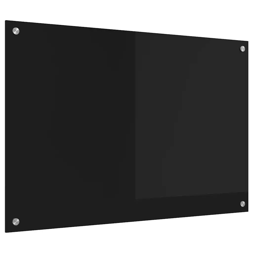 Rivestimento da Cucina-Paraschizzi per Cucina Nero 90 x 60 cm vetro temperato