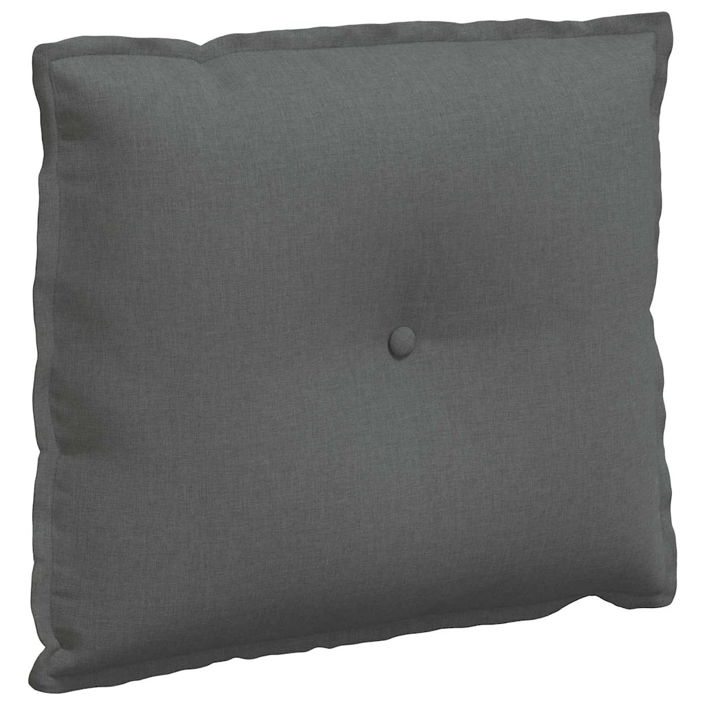 Cuscino per Schiena Grigio scuro 60 x 19 x 50 cm Tessuto 42014659