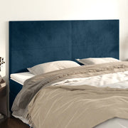 Testiera Blu Scuro 180x5x118/128 cm Velluto 3116116