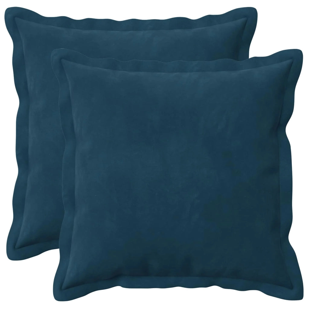 Federa 2 pcs HOUTEN Blu 30 x 30 cm Velluto 915765