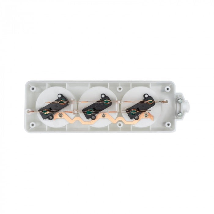 Multipresa senza cavo 3 prese con terra bianca Ecolight