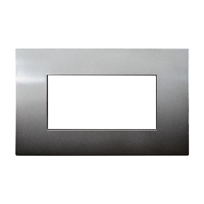 Placca Plastica Serie Venus 4P Colore Bronzo Compatibile Con Vimar Arke