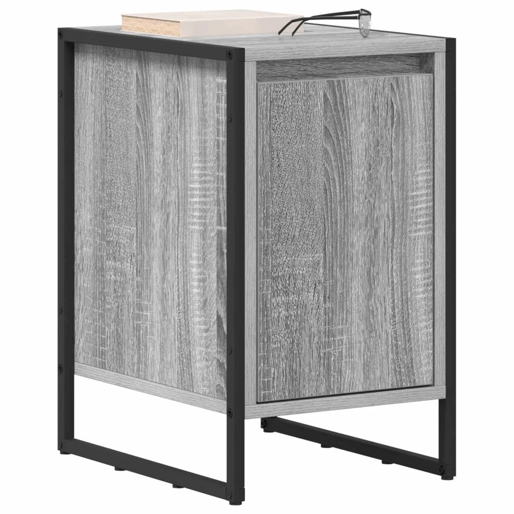 Comodino | Armadio da Notte | Mobiletto da notte Grigio Sonoma 39,5 x 30 x 50 cm Legno multistrato