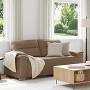 Divano a 2 posti Cappuccino 180x81x84 cm in similpelle 4105342