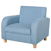 Poltrona per Bambini ¨C Minimal ¨C Blu, Tessuto, Legno