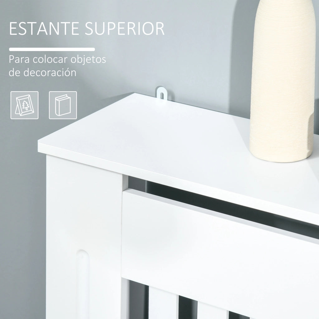 Mobile TV per termosifone ¨C Minimal ¨C 78x19x81 cm bianco