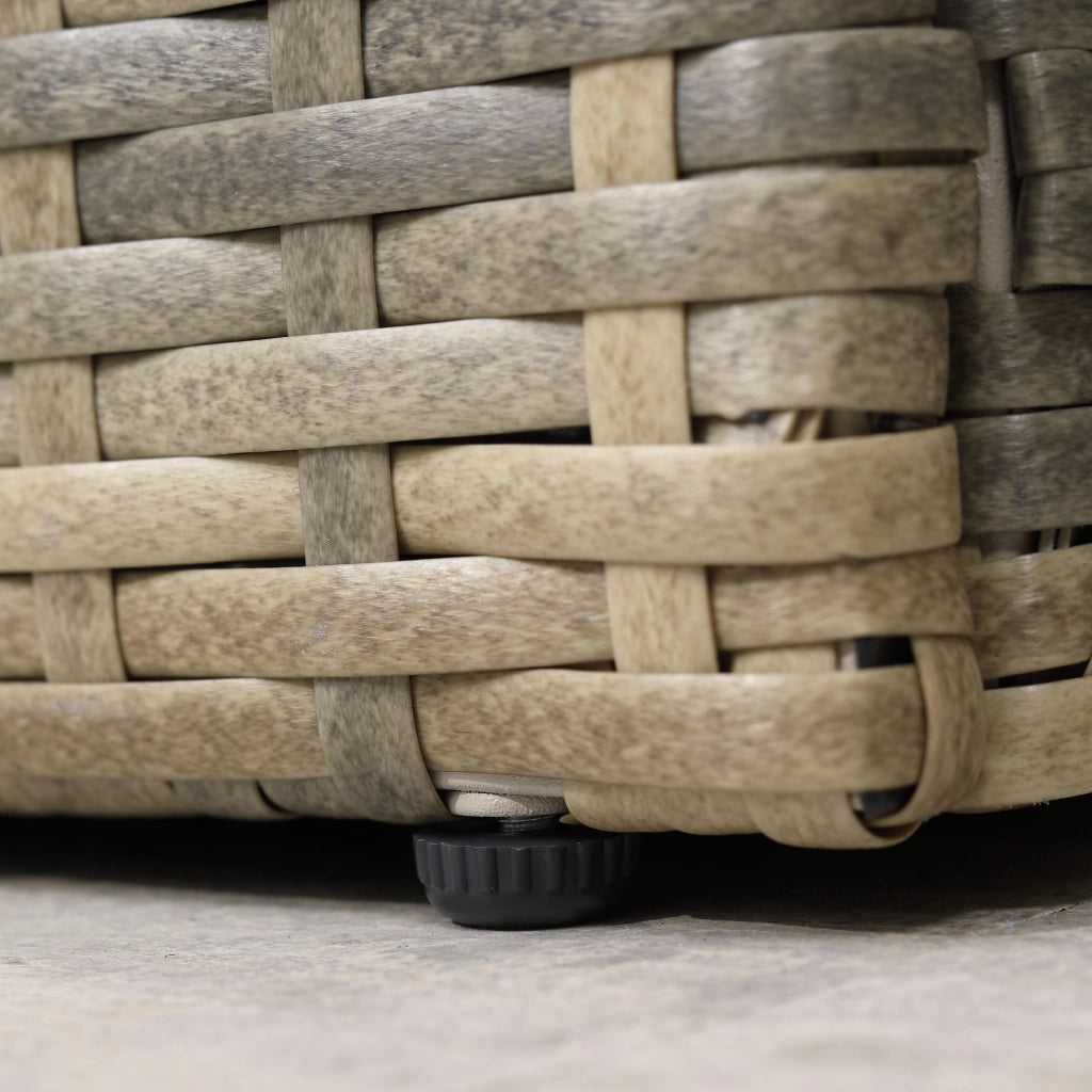 Set da Giardino 6 Pezzi in Rattan con Divani e Poltrone ¨C Zephmum ¨C Beige