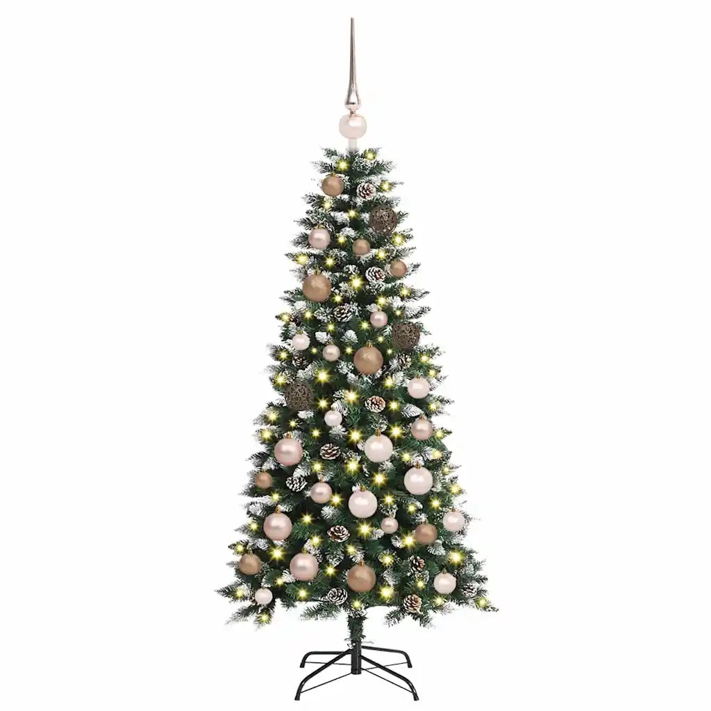 Albero di Natale artificiale con 150 LED Verde 120 cm 3395794