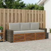 Set divani 3 pz Legno di Acacia Massello 3383977