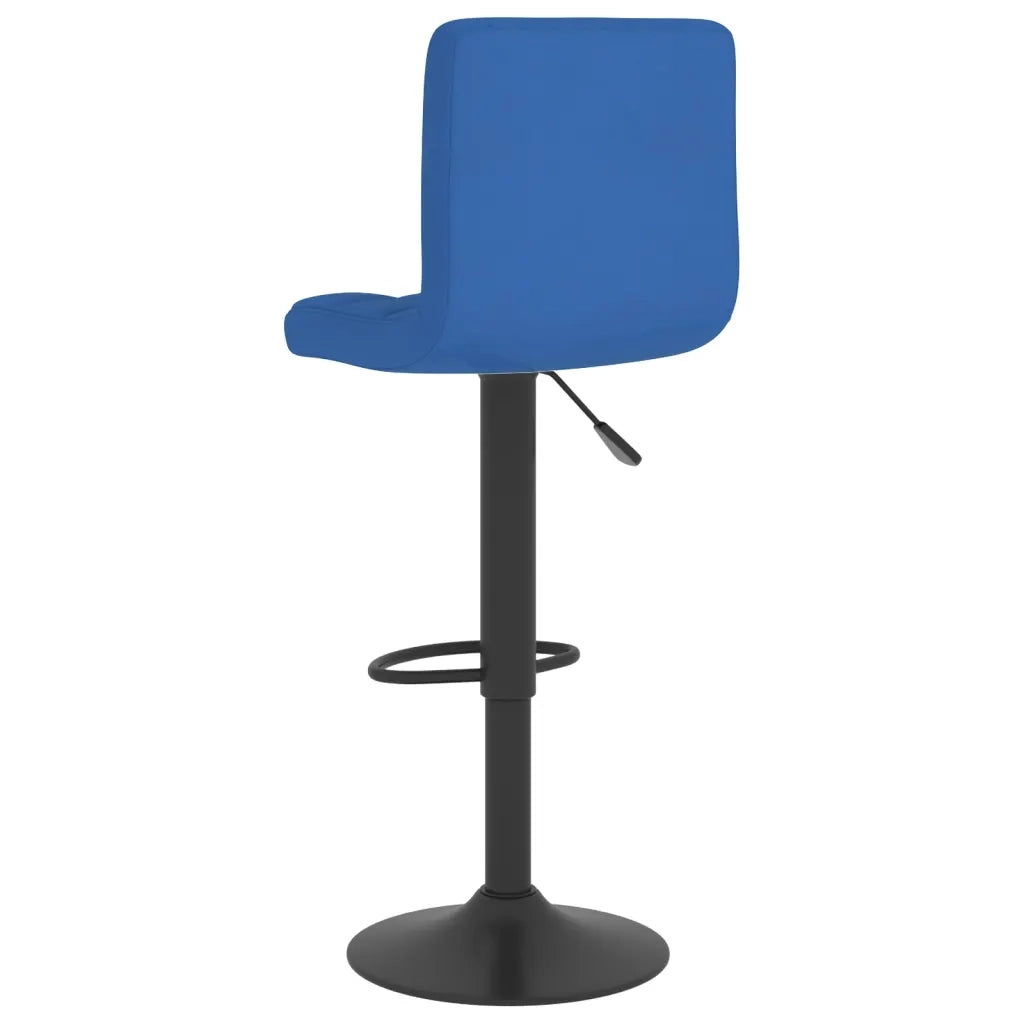 Sgabelli da Bar 2 pz Blu in Tessuto 334286