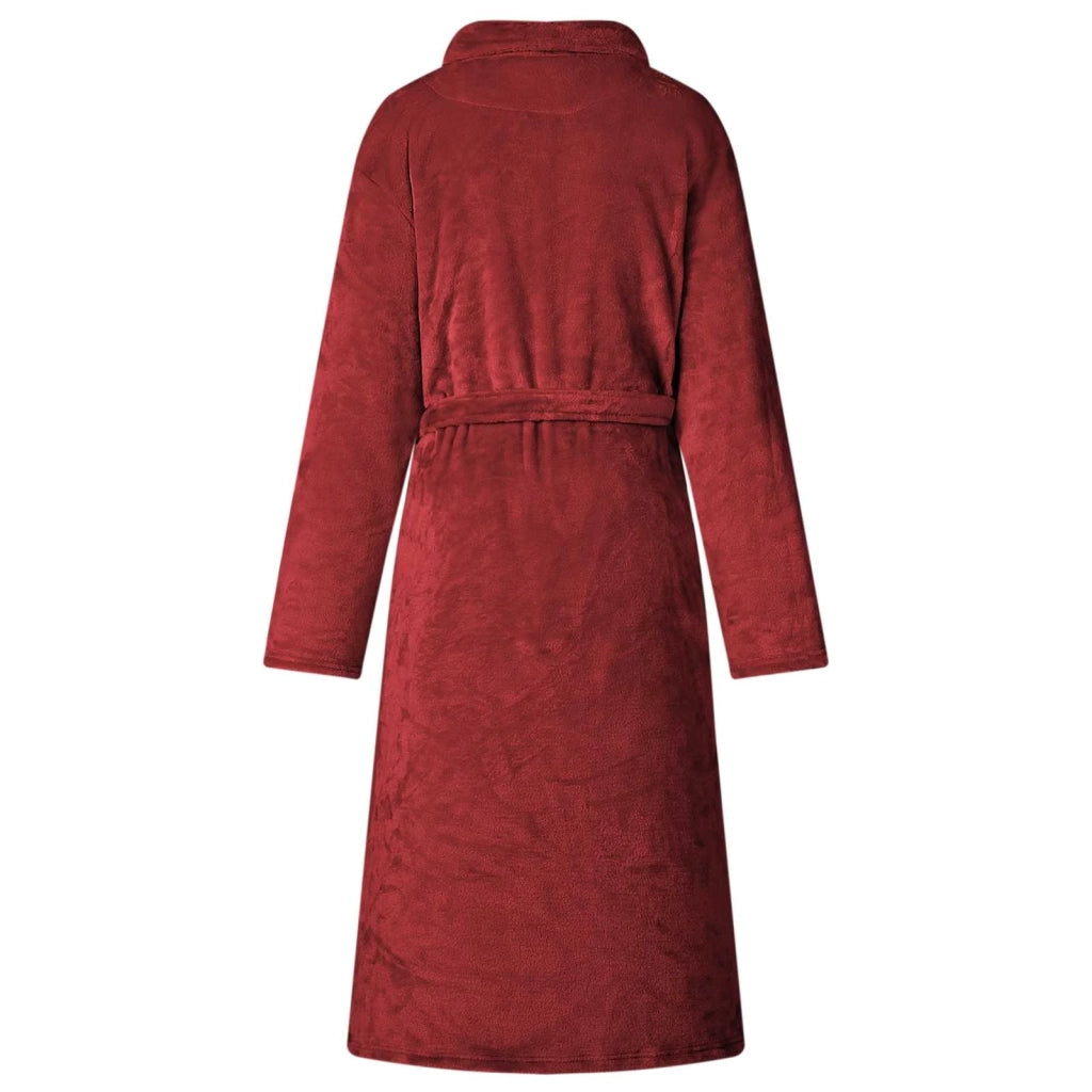 Accappatoio senza Cappuccio Rosso Bordeaux xxl Flanella 42017307