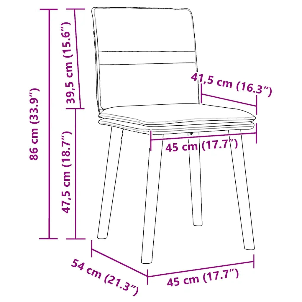 Sedie da Pranzo 2 pz Blu in Tessuto 4101263