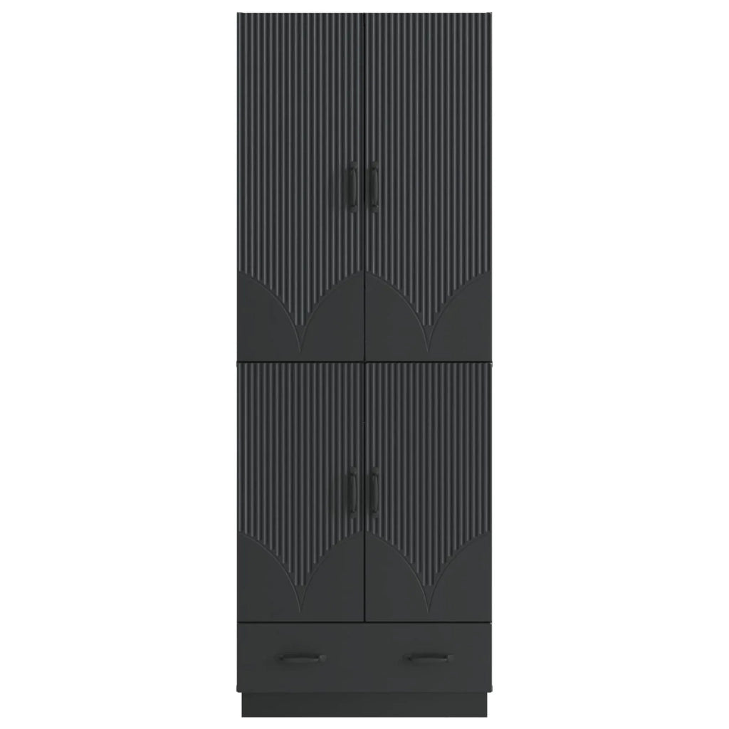 Set di armadi 2 pcs Nero Legno ingegnerizzato 3416773