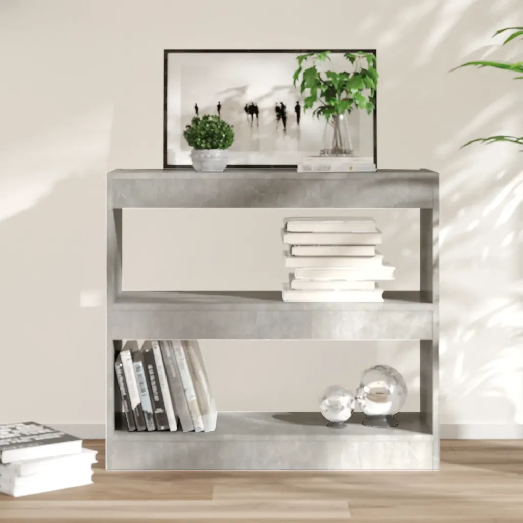 Libreria/Divisorio Grigio Cemento 80x30x72 cm 811695