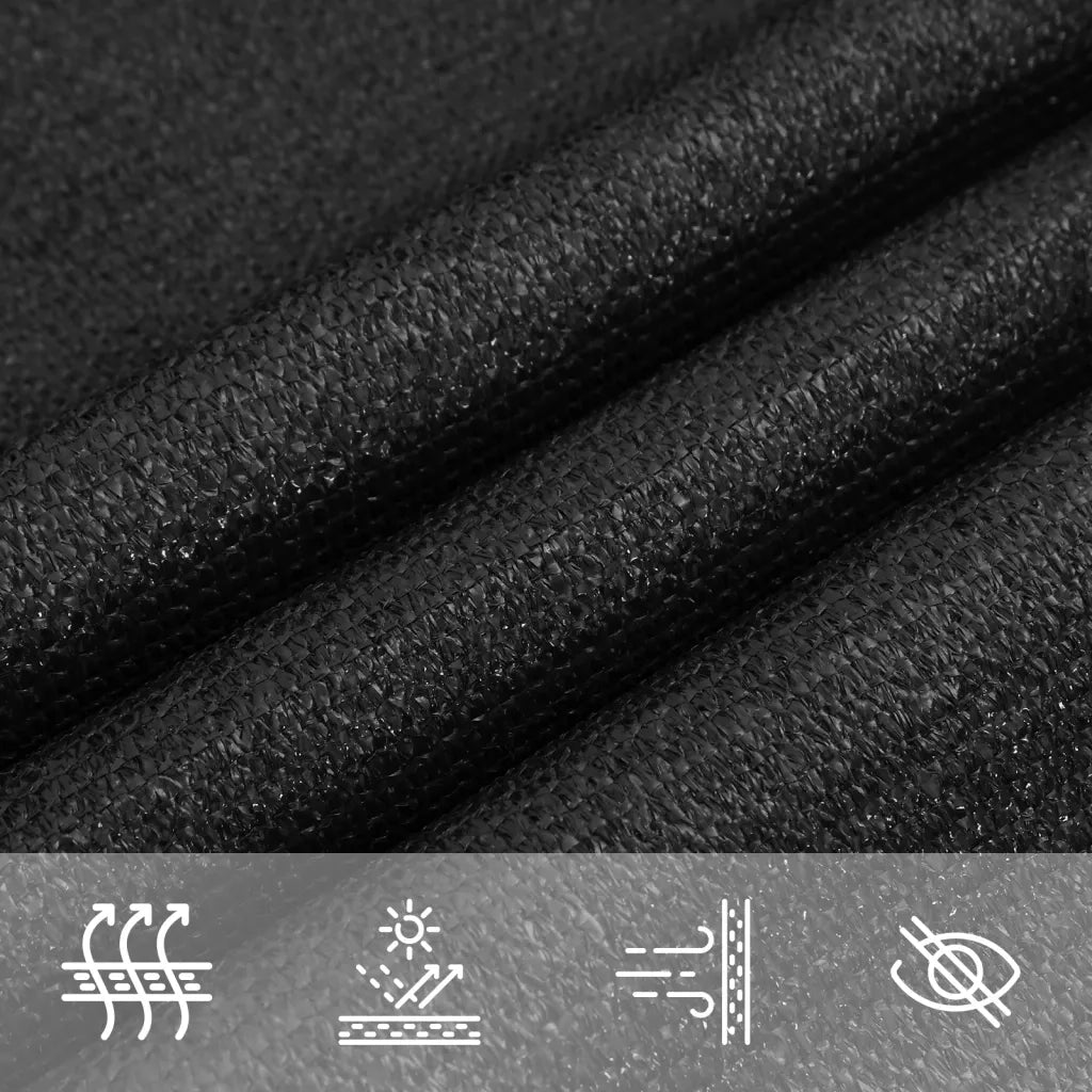 Vela Parasole 160 g/m² Nera 2,5x3 m in HDPE 311727