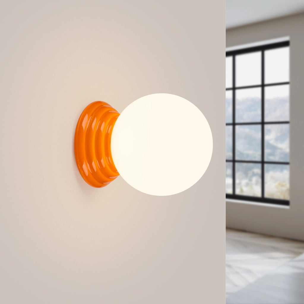 Lampada a parete ZORI arancione IP44
