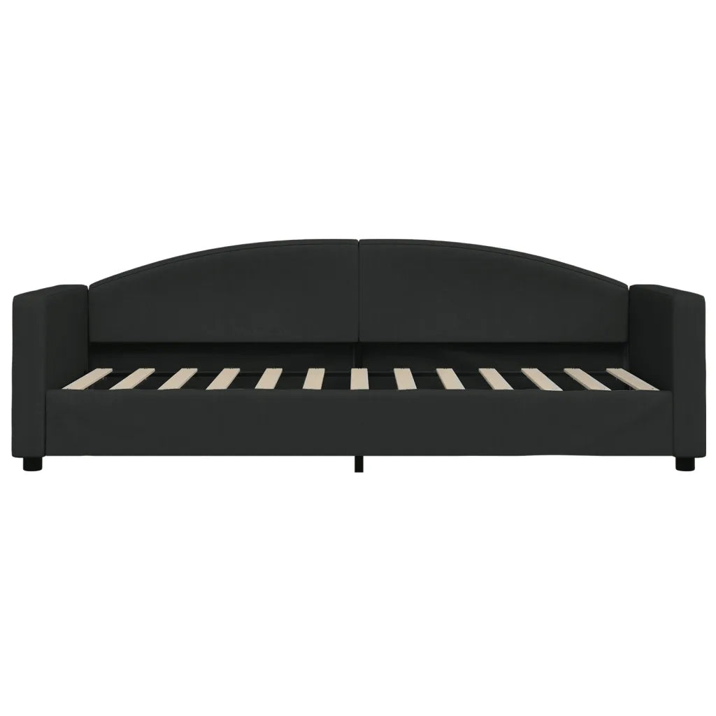 Divano letto | Sof¨¤ letto | Letto singolo Estraibile Nero 80x200 Tessuto