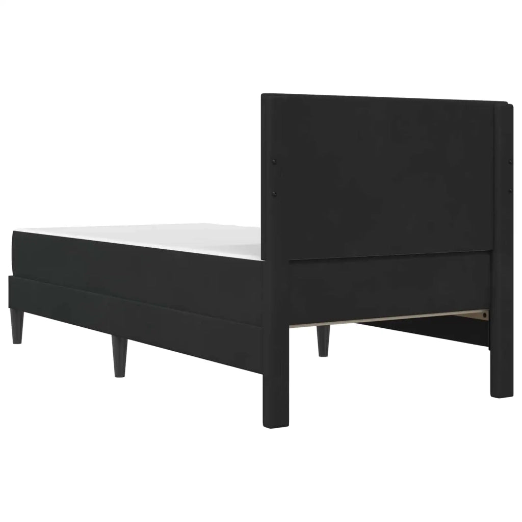 Struttura letto con materasso Nero 80 x 200 cm Velluto 3415016