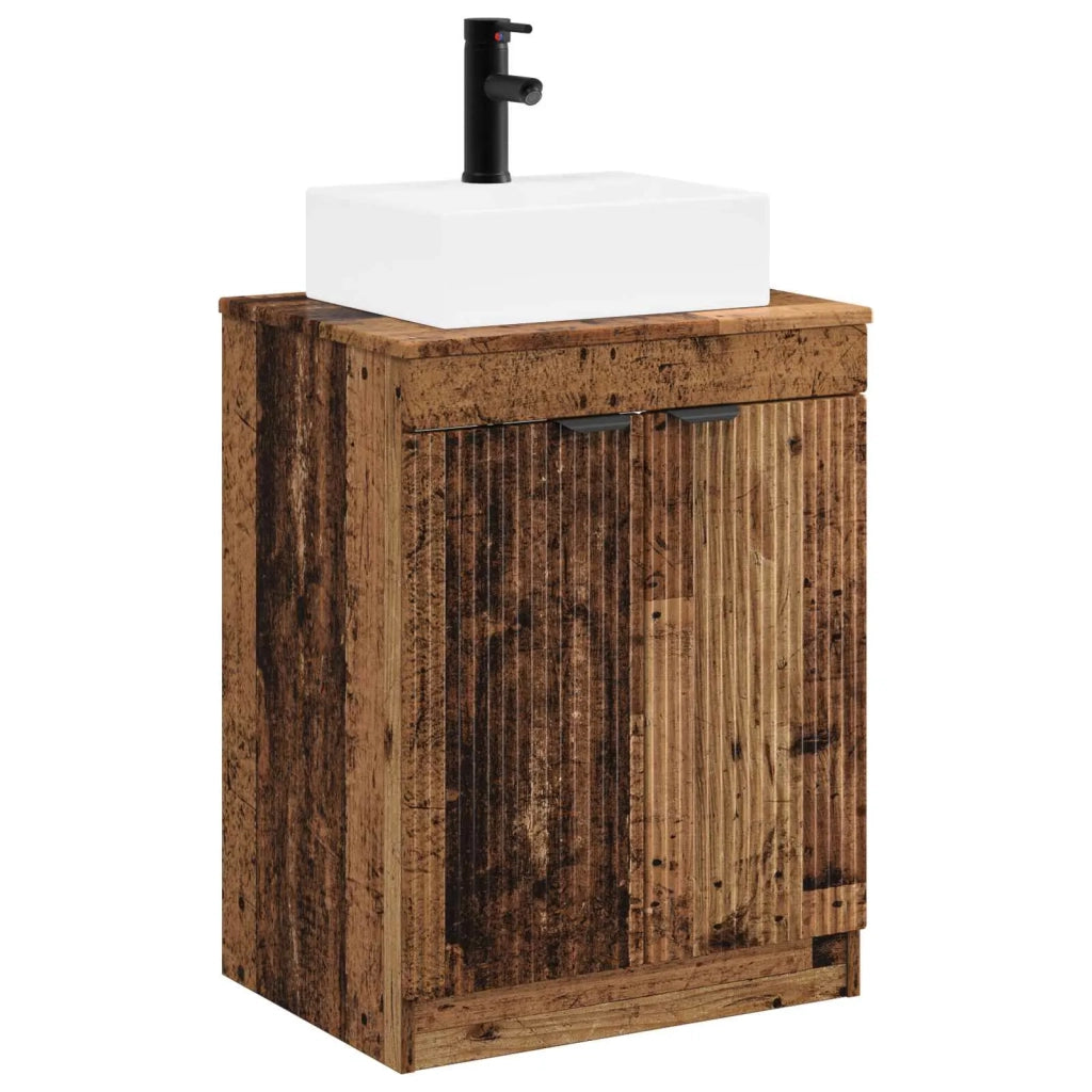 Set di mobili per il bagno Legno antico Legno ingegnerizzato 3404248
