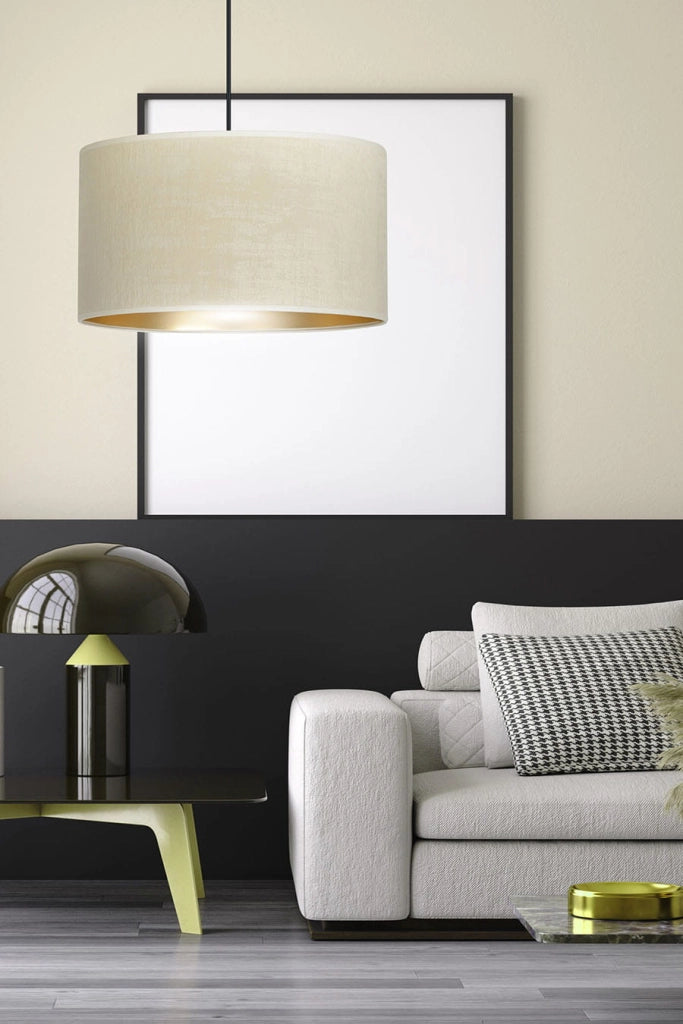 Lampada a sospensione Emibig Hilde Ø35 crema E27 dimmer