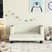 Divano per Bambini-Sofa-Divanetto Crema 60x40x30 cm in Velluto