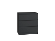 Cassettiera MALWA M3 nero per camera e soggiorno